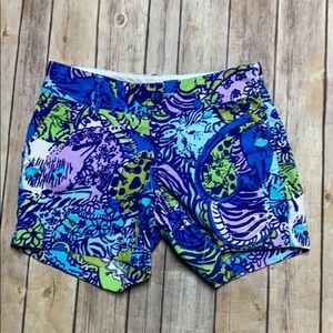 Lilly Pulitzer Cattitude Callahan Shorts 00